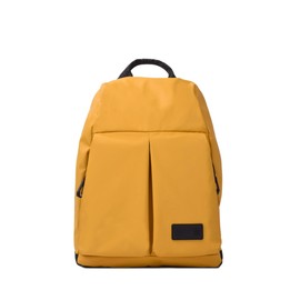 KCB Skid Anti-Theft for Men, Backpack for Tablets, Zippered Bag, 100% Vegan, Mustard, M