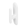 8Pcs Wall Self Adhesive Curtain Hooks White Reusable Plastic Curtain