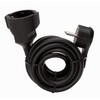 Kopp 143502087 Extension with Schuko Plug, black, 143705086