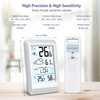 OQIMAX Indoor Outdoor Thermometer Digital Weather Station Temperature Hygrometer Indoor