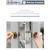 SORWDUERM 2 Pack Antique Brass Door Knobs - Crystal &