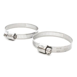 Pisces 51-70mm Stainless Steel Clips Hardware Tubing Clamps for 50mm Pond Hose - 2 Pack