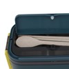 Double Layer Bento Box 316 Stainless Steel Compartment Portable Lunch