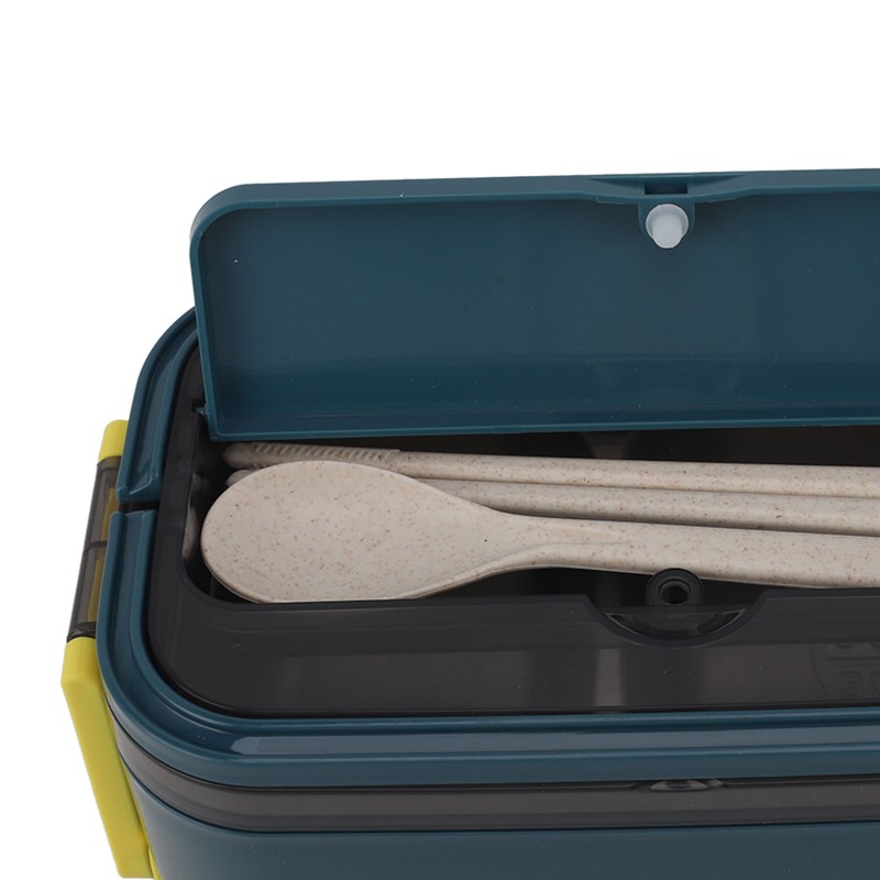 Double Layer Bento Box 316 Stainless Steel Compartment Portable Lunch