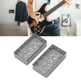 Guitar Pickup Covers, 12 Hole Metal Humbucker Pickup Cover for LP Guitar Double Coil Electric Guitar Pickups