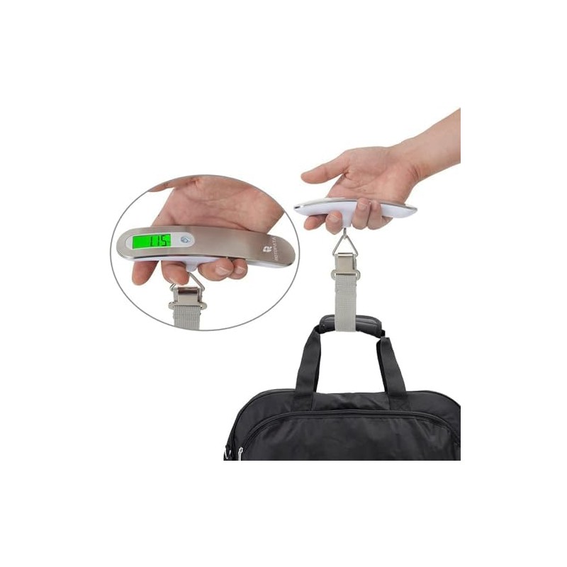 ROTOPATA Digital Luggage Travel Scale with Overweight Warning Function, Portable