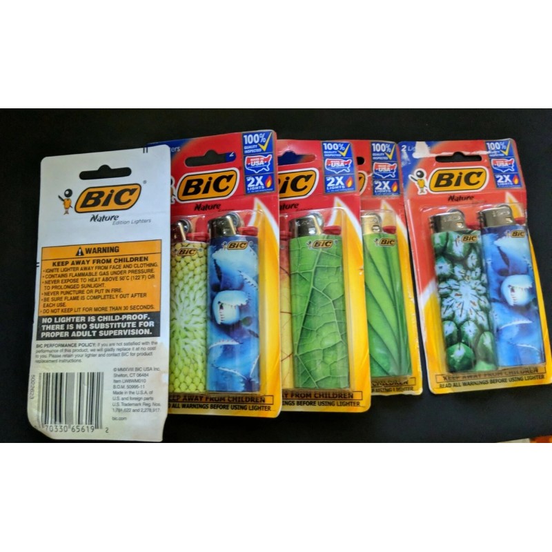 BIC 2 Lighter In Pack of Bic Special Edition- Nature