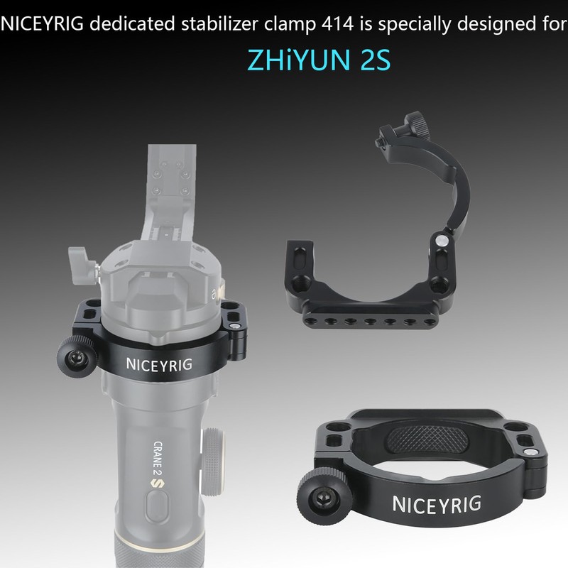 NICEYRIG Mounting Clamp for Zhiyun Crane 2S Gimbal Stabilizer Rod