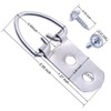 Heavy Duty D Ring Picture Hangers with Screws, Large Wide