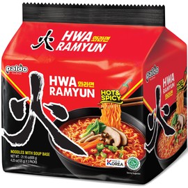 Paldo Hwa Ramyun Hot & Spicy Instant Noodle Soup 4.23oz (Pack of 10)