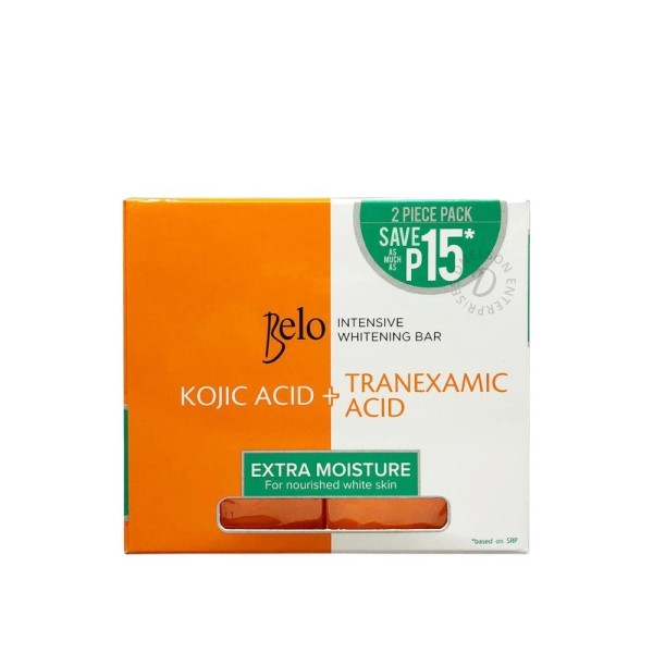 Belo Intensive Whitening Extra Moisture Bar Soap 2 x 65g