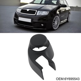 Briny River 2 Stück Heckscheibenwischerarm-Abdeckung Ersatzteil 6Y6955435 Kompatibel mit Skoda Fabia 6Y 1999–2006