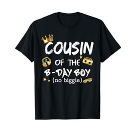 Cousin Of The Birthday Boy Notorious One 1st Birthday T-Shirt
