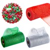 6 Inch Christmas Deco Mesh Rolls for Wreath Making Supplies,3Rolls
