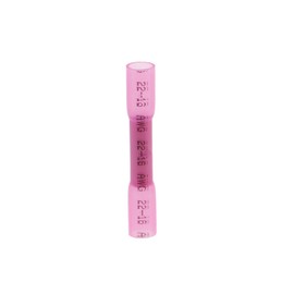 GZWZH 100PCS Pink Heat Shrink Butt Connector 22-16AWG Waterproof Electro Pneumatic Wiring Glands for Marine Cable Wiring