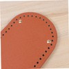 Gadpiparty 1PC Oval PU Leather Bottom Shaper Pad for DIY