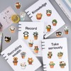 50Pcs Potted Animals Stickers,Cartoon Aesthetic Stickers,Vinyl Waterproof Cute Animals Stickers,for