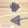 UIMO Wall Cleaner Mop with 94" Long Handle, 2-in-1 Triangle