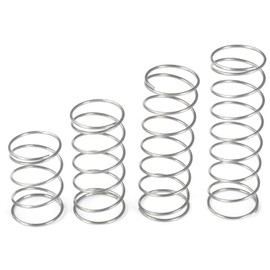 Qrity 10Pcs Coil Extended Compressed Spring, Compressed Springs, Stainless Steel Springs, Wire Diameter 1mm, 5mm OD, 10mm Free Length