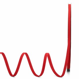 Lemon Park Red Double Faced Velvet Ribbon,1/4 Inch x 20Yd for Christmas Wreath Gift Wrapping Christmas and Wedding Decoration(Red 1/4")