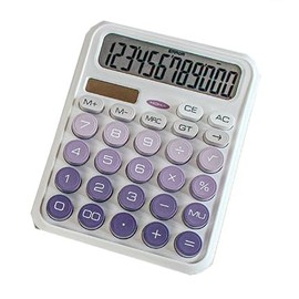 Advanced Solar-Powered Gradient Calculator - Ideal for Students and Professionals (Purple)