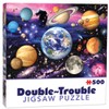 Cheatwell Games 658 28569 EA Double-Trouble Puzzles Planets, red