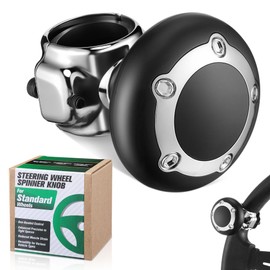 1 Pack Universal Steering Wheel Knob Spinner – Vehicle Power Handle Suicide Knob for Cars, Trucks, Tractors, Mowers, Forklifts, and Boat Steering Wheel Knobs