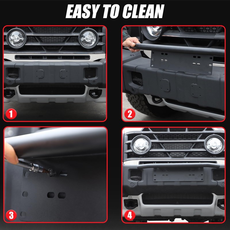Front License Plate Bracket Holder Compatible with INEOS Grenadier 2020-2024,