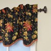 Waverly Felicite Window Valance, Noir