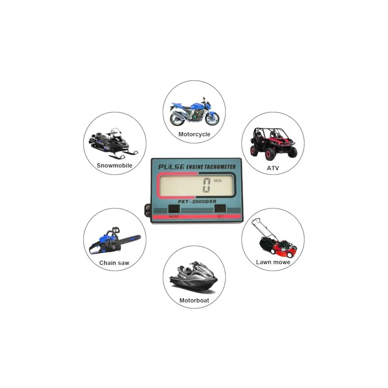 HFWHOK Digital RPM Meter Induction Pulse Tachometer Hour Meter for