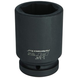 Performance Tool M747-38 1 in. Drive 1-3/4 in. Deep Wall Socket - Heavy Duty Impact Socket for High Performance Automotive and Industrial Applications