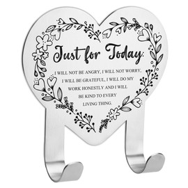 Key Holder for Wall Decorative, Wall Mounted Key Rack, Adhesive Stainless Steel Key Hooks, Key Organizer for Wall Mount, Key Hanger for Entryway, Front Door, Hallway, Kitchen, and Office - FGA103