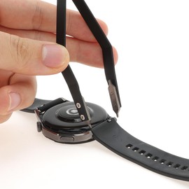 VOCOSTE V Shaped Watch Spring Bar Tweezers, Aluminum Alloy Watch Repairing Tool, Remover Repair, Accessory Tool for Watchmaker and Repairer, Black