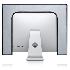 kwmobile Monitor Cover Compatible with 27-28" monitor - Dust Cover Computer Screen Protector - Light Grey