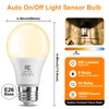 TJOY Dusk to Dawn Light Bulbs Outdoor, Light Sensor LED
