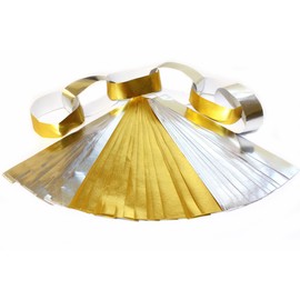 Bright Ideas Metallic Paper Chains, Paper Crafts for Kids, Make Your Own Decorations to Display, Arts & Crafts Ideal for Schools, Home Crafting, Assorted Colours Pack of 75 2.5cm x 21cm Strips