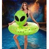 POZA Inflatable Alien Pool Float Tube - Heavy Duty Vinyl