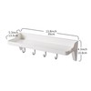Cetomo Plastic Wall Mounted Shower Caddy, Self-Draining Shelf Organizer with