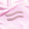 Uñas postizas cuadradas medianas en rosa empolvado, uñas postizas cortas