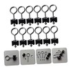 Mikinona 12 Sets Trampoline Fixing Screws Galvanized Steel Replacement Parts