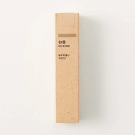 Muji 82576085 Incense Sticks Type Yuzu Scent, 12 Sticks (1.8 x 1.8 x H7.9 cm)