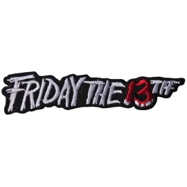 Friday the 13th Movie Name Logo 4" Wide Embroidered Patch
