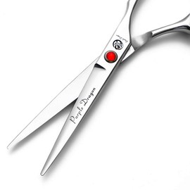 Purple Dragon 4“/5"/5.5"/6"/6.5"/7"/7.5"/8"/9"/10" Sharp Edge Salon Hair Cutting Shears - Pet/Dog Grooming Scissors with Bag - Perfect for Barber or Pet Groomer