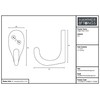 Hammer and Tongs - Single Robe Hook - W20mm x