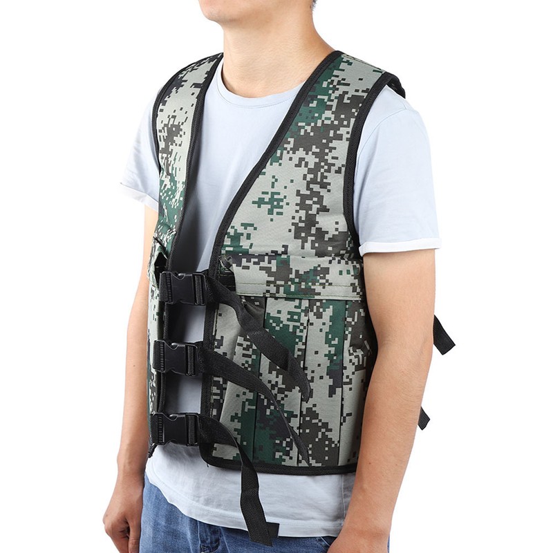 20KG / 44LBS Adjustable Camouflage Weighted Vest Training Workout Fitness