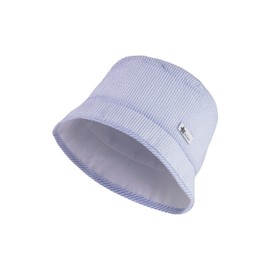 Sterntaler Striped Fishing Hat Boys Made of Crashed Blended Fabric - Hat Lined with Batiste and UV Protection 50 - Baby Hat Made of High-Quality Material, sky blue, 47
