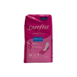 Carefree Body Shape Extra Long Unscented, 36-count (Pack of 2)