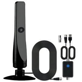 2023 Digital TV Antenna for Smart tv Indoor - Digital Antenna for TV Support 4K 1080p Antenna TV Digital HD-TV Antenna for Smart TV -Signal Booster 16FT Coax HDTV Cable Easy Setup