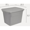 Sterilite 17316A98 18 gal Hazelwood Storage Tote, Multicoloured, One Size
