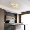 GEADI Modern Dimmable Ceiling Light,35.4" White Led Ceiling Light Fixtures